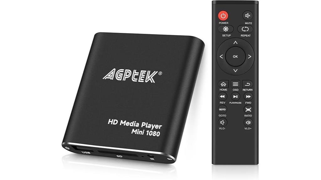 black hdmi 1080p media player