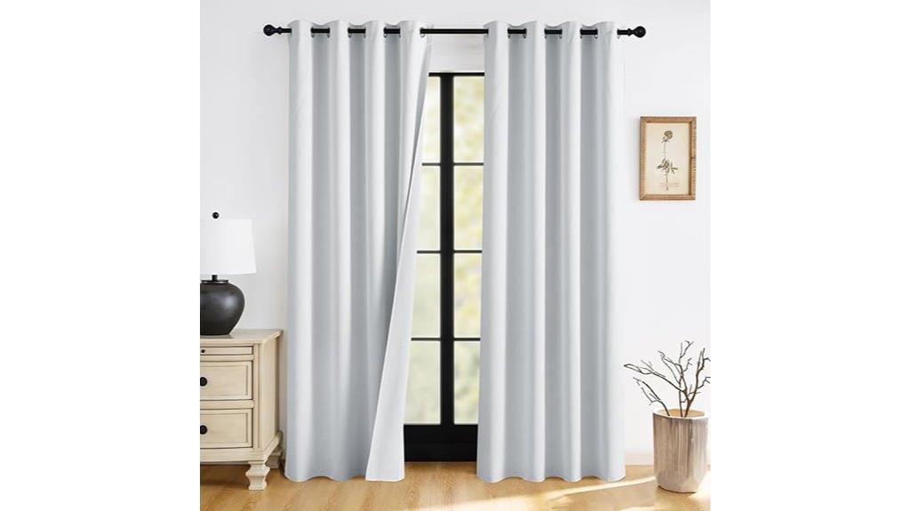 blackout bedroom curtain set