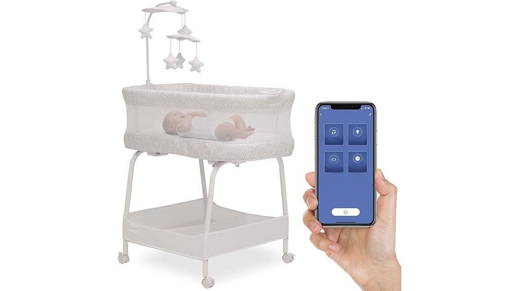 bluetooth auto glide bassinet