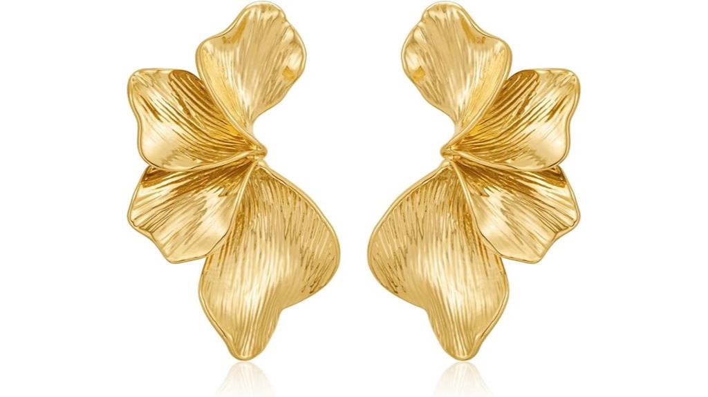 bold gold earrings