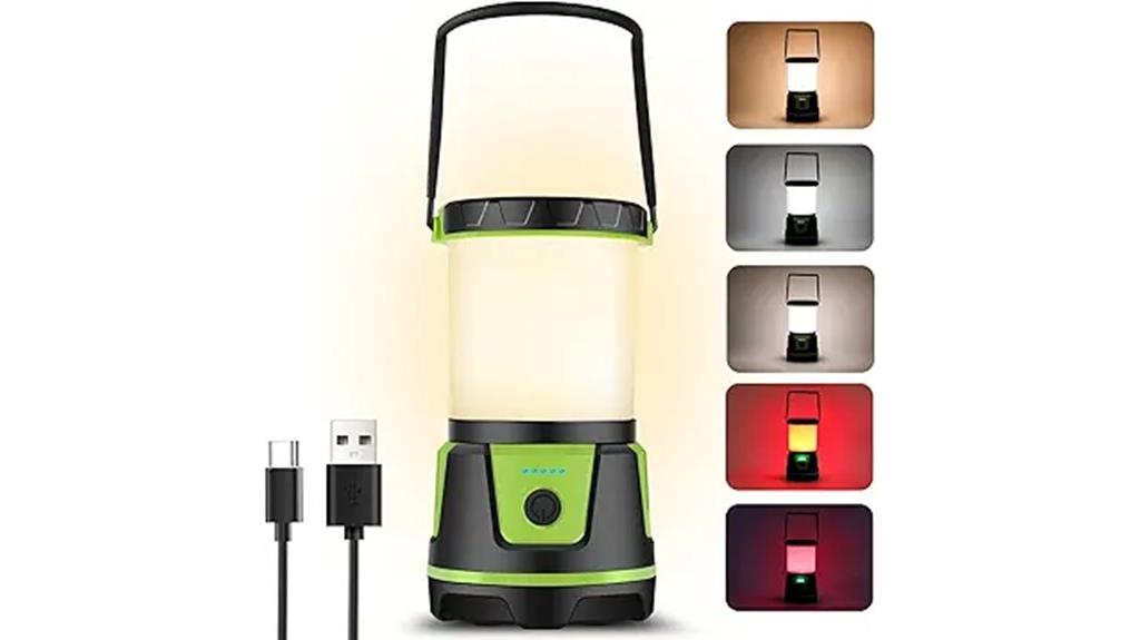 bright rechargeable camping lantern