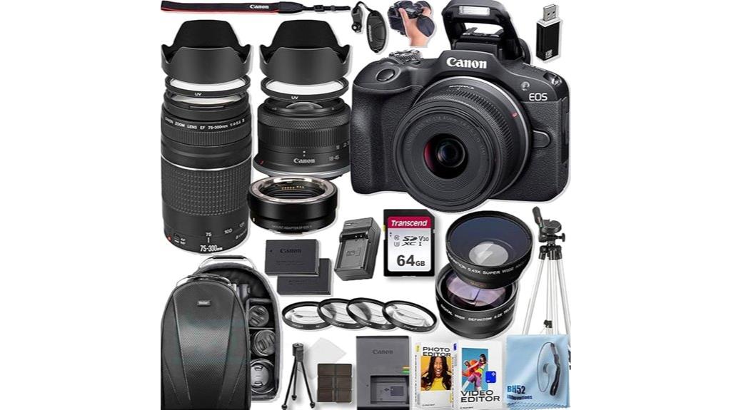 canon r100 kit bundle