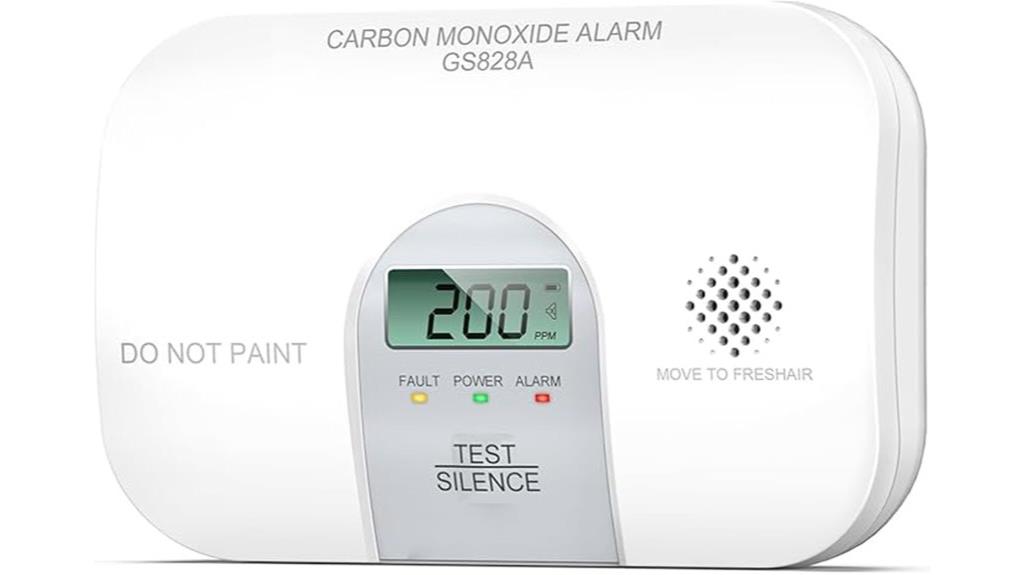 carbon monoxide detector lcd