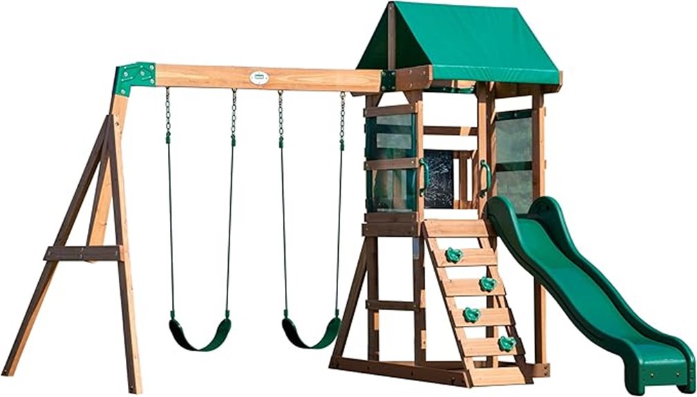 cedar wood playset