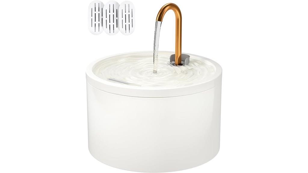 ceramic cat fountain 2 1l