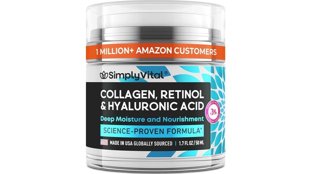 collagen face moisturizer bottle