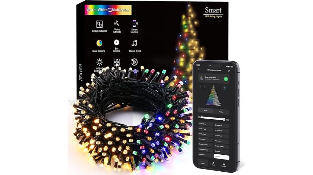 color changing christmas string lights