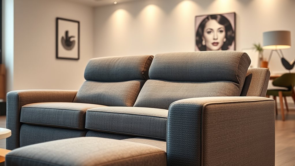 comfortable adjustable reclining sofa