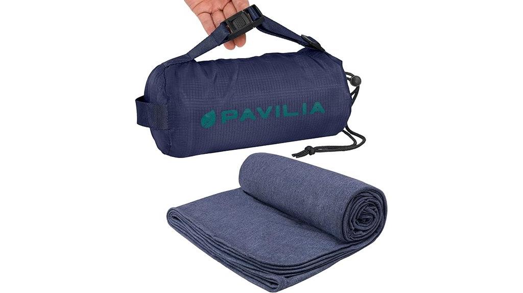 compact airplane travel blanket
