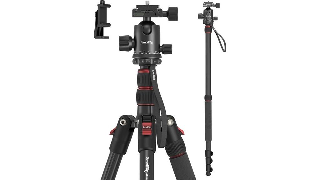 compact aluminum tripod