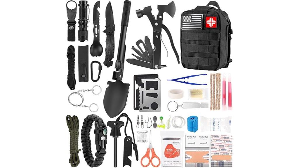 comprehensive 142 piece survival kit