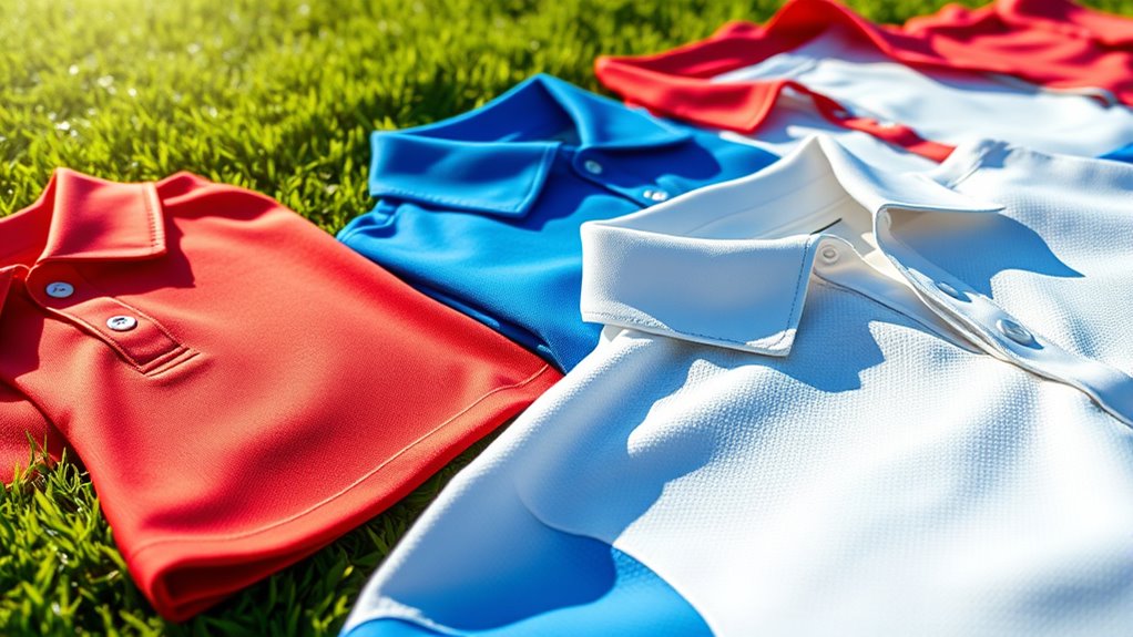 cooling golf polo selection