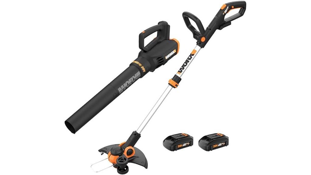 cordless trimmer blower combo