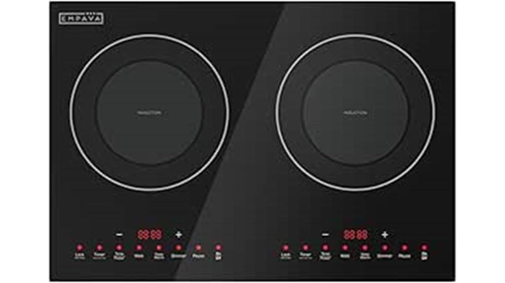 double burner induction cooktop
