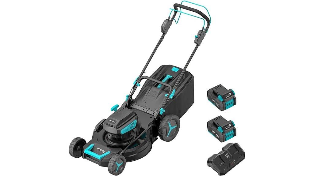 dual 20v battery mower