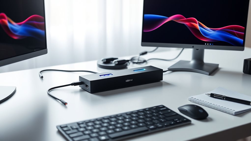 dual 4k usb c docks