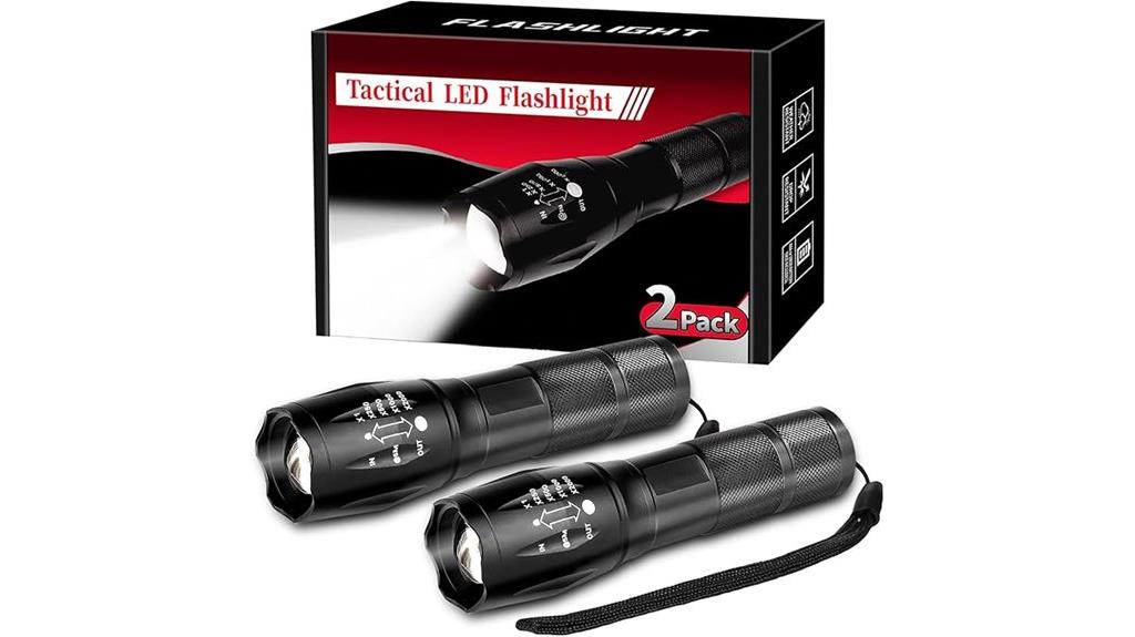 dual high output led flashlights