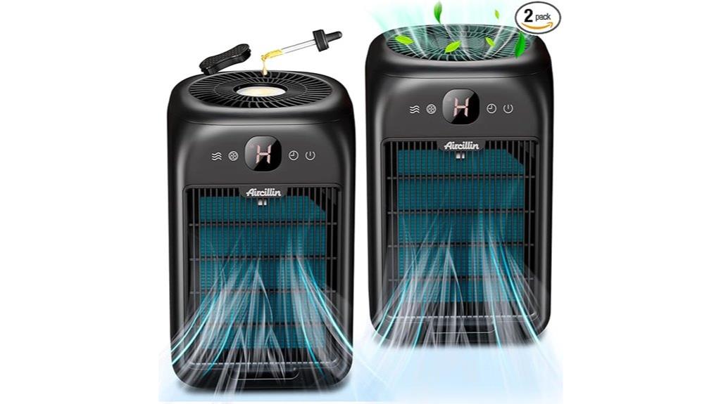 dual large room air purifiers