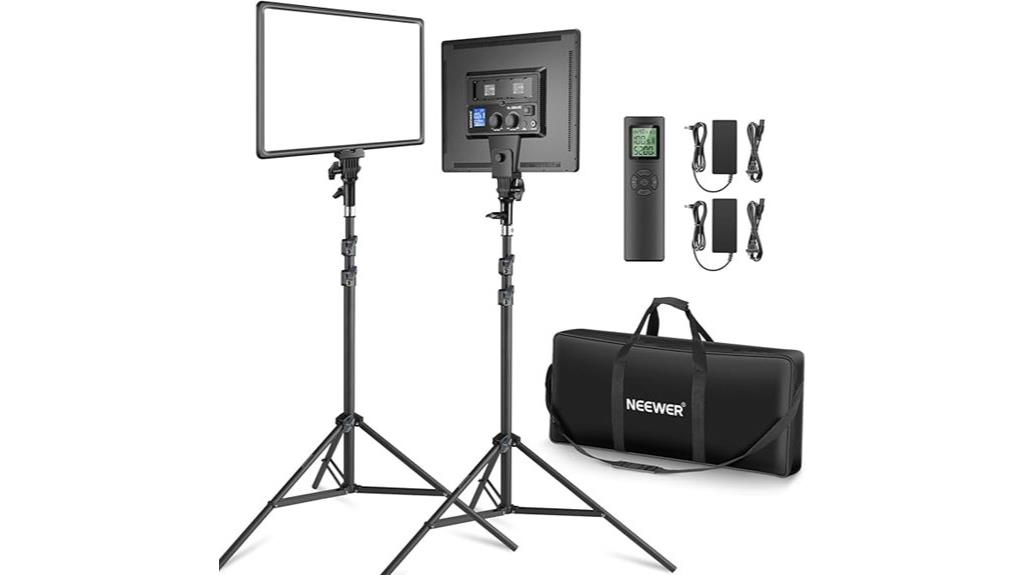 dual led video light kit