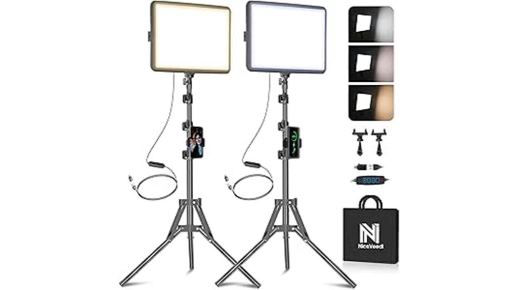 dual led video lights