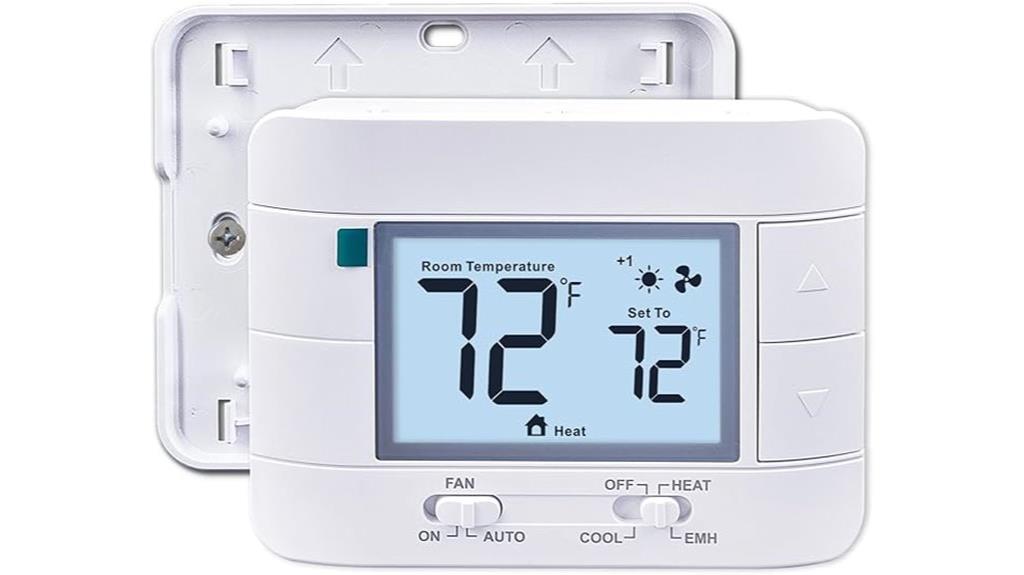 dual mode thermostat with monitor