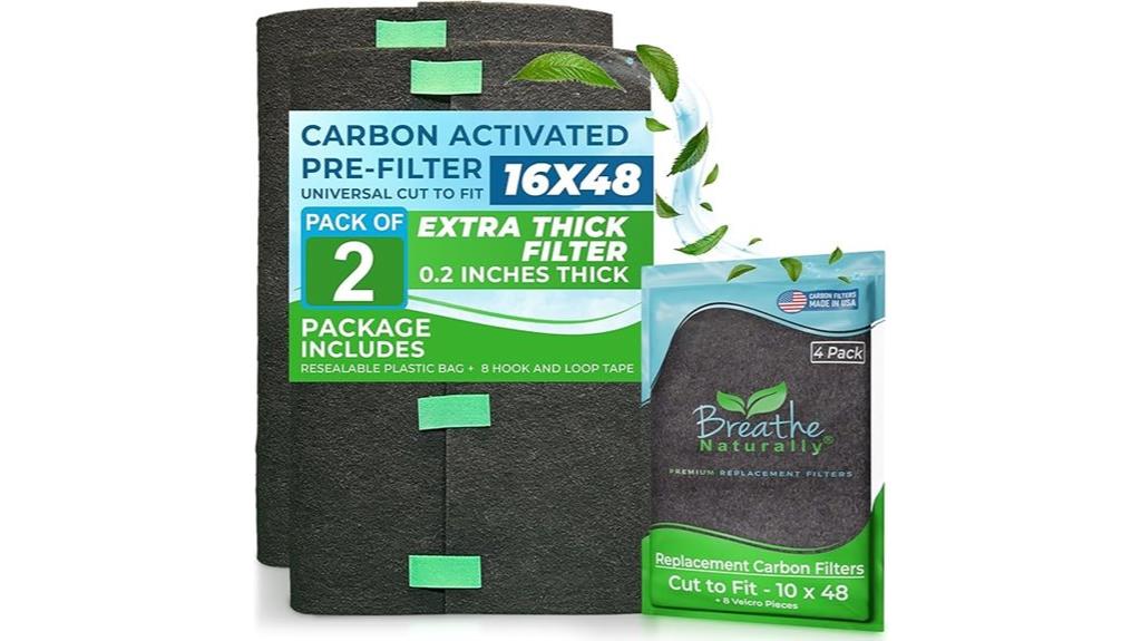 dual pack carbon air filters