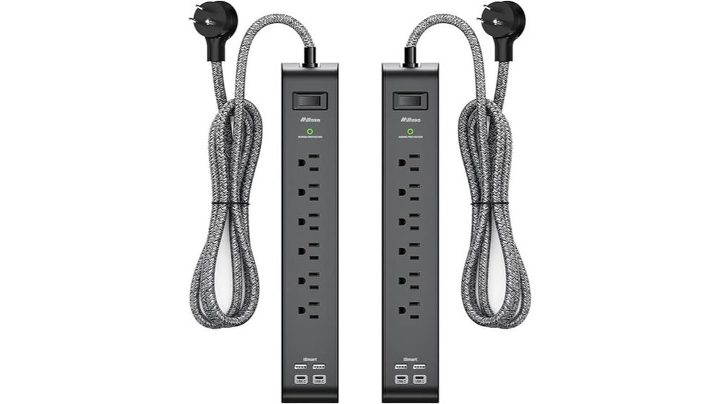 dual pack power strips