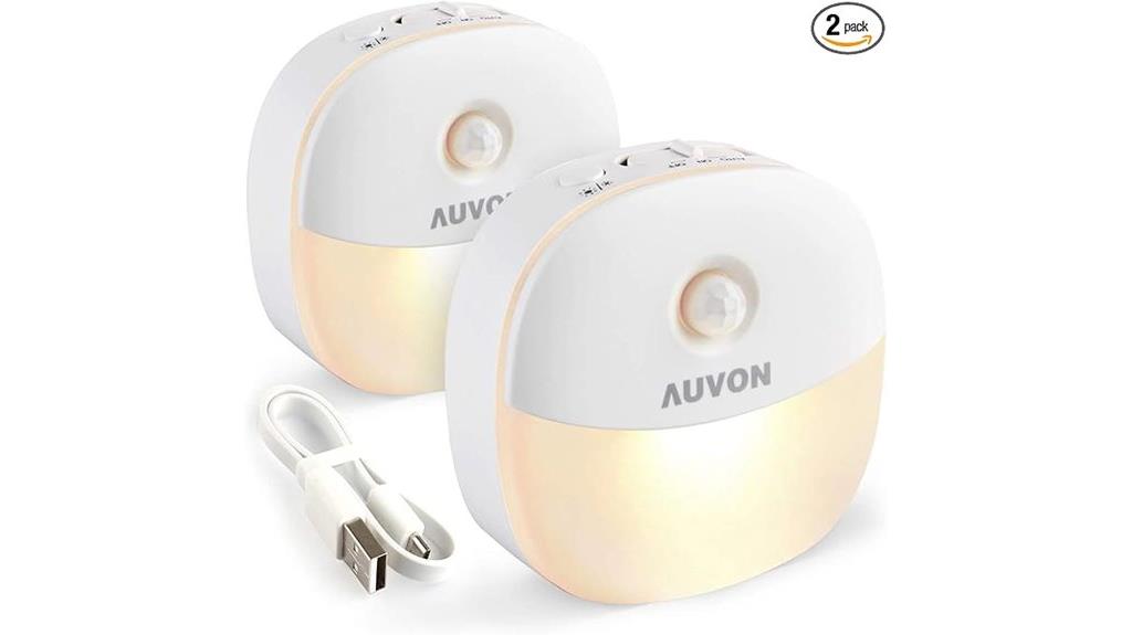 dual rechargeable night lights