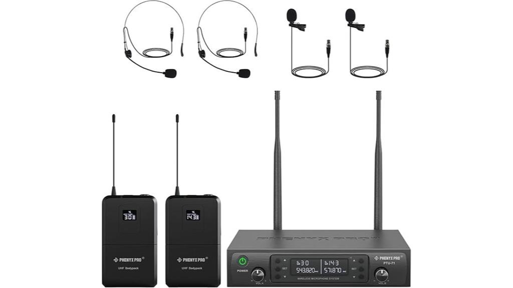 dual uhf microphone system