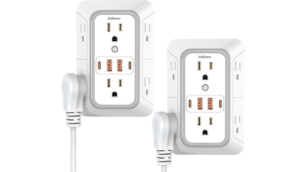 dual usb surge protector