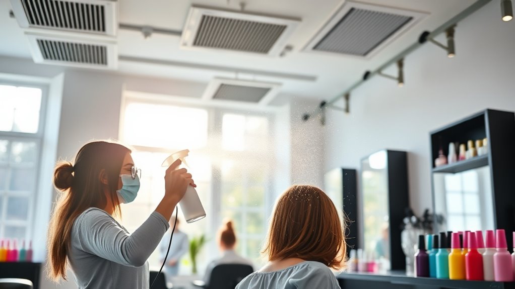 effective salon airborne contaminant control