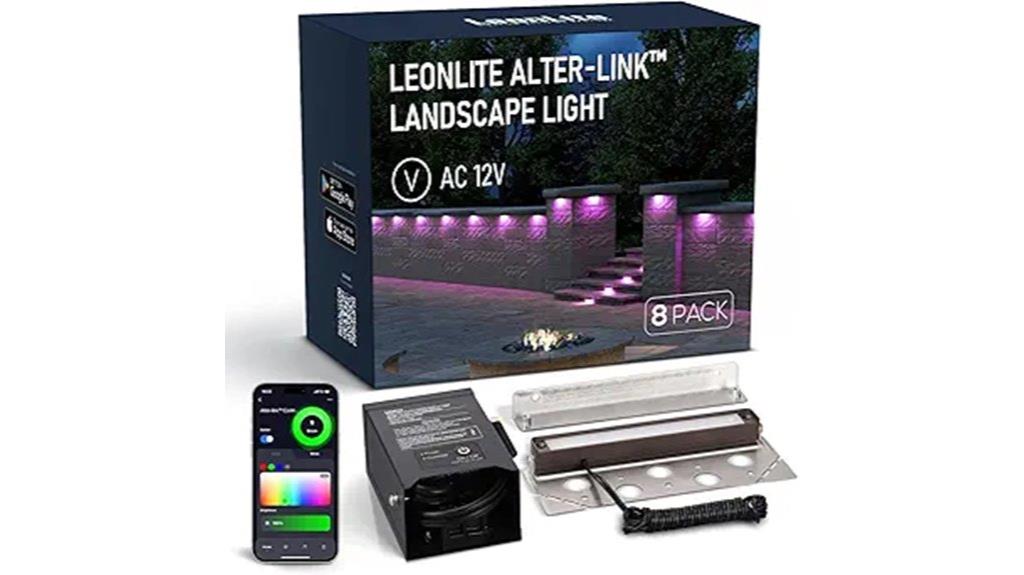 eight pack led landscape lights