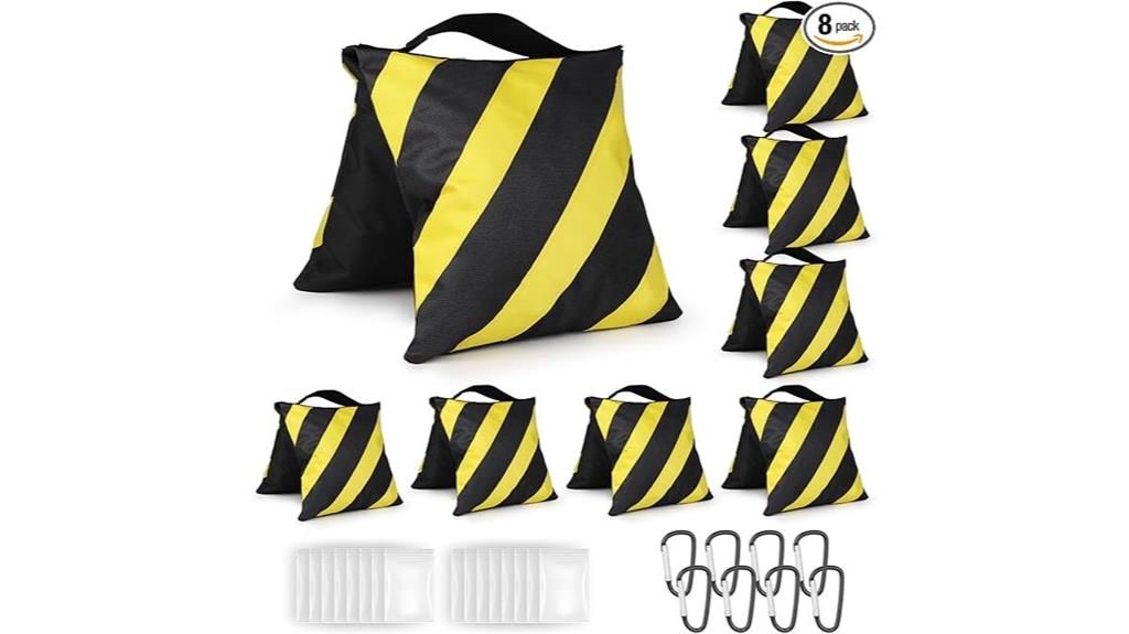 eight sandbag photography sets