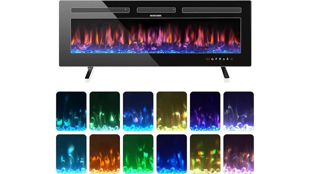 electric fireplace wall mount
