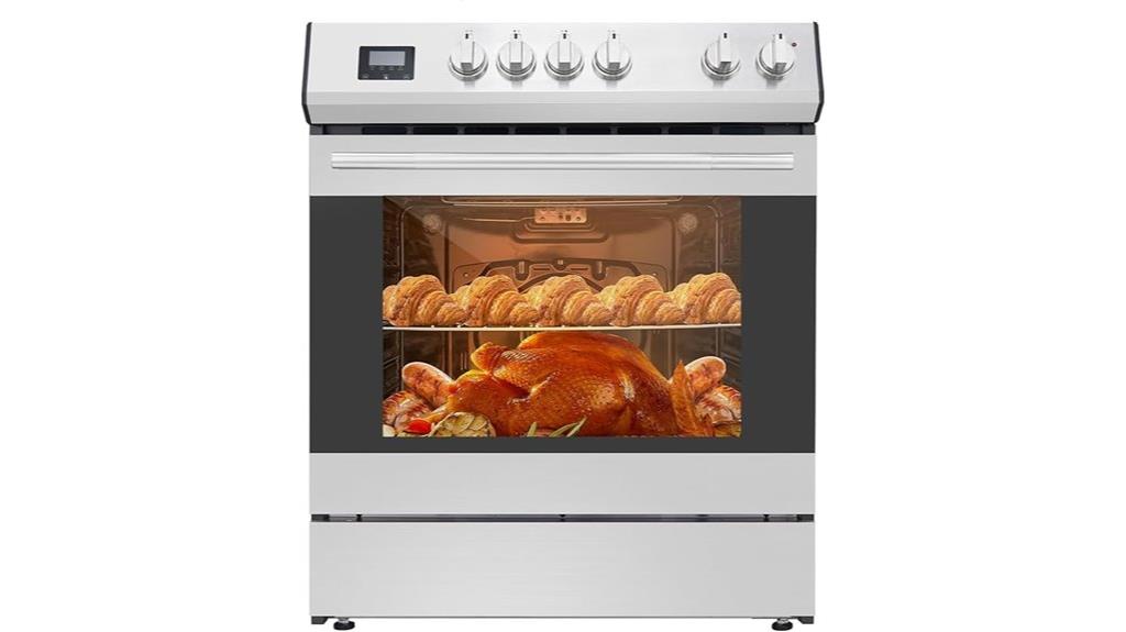 electric four burner range