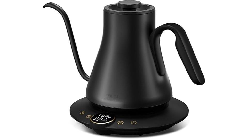 electric gooseneck kettle with temp