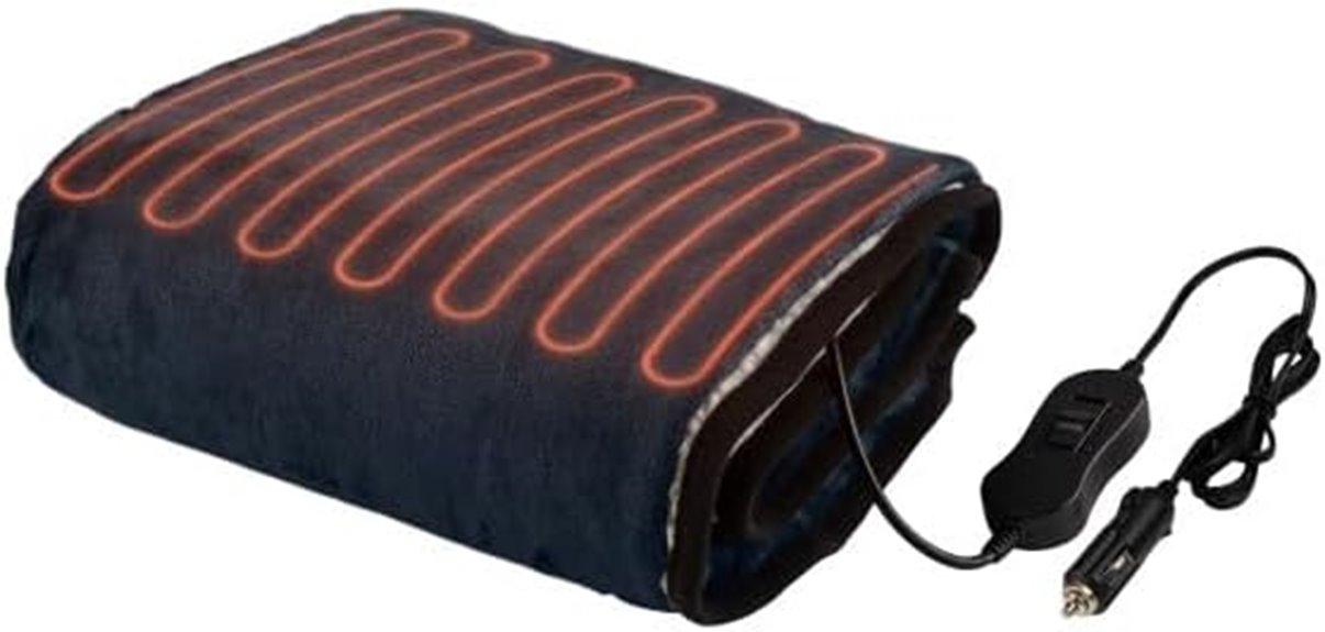 electric travel car blanket