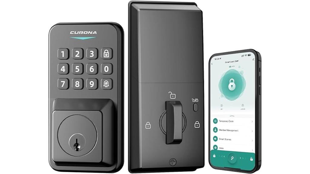 electronic backlit keypad lock