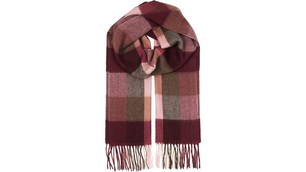 elegant cashmere winter scarf
