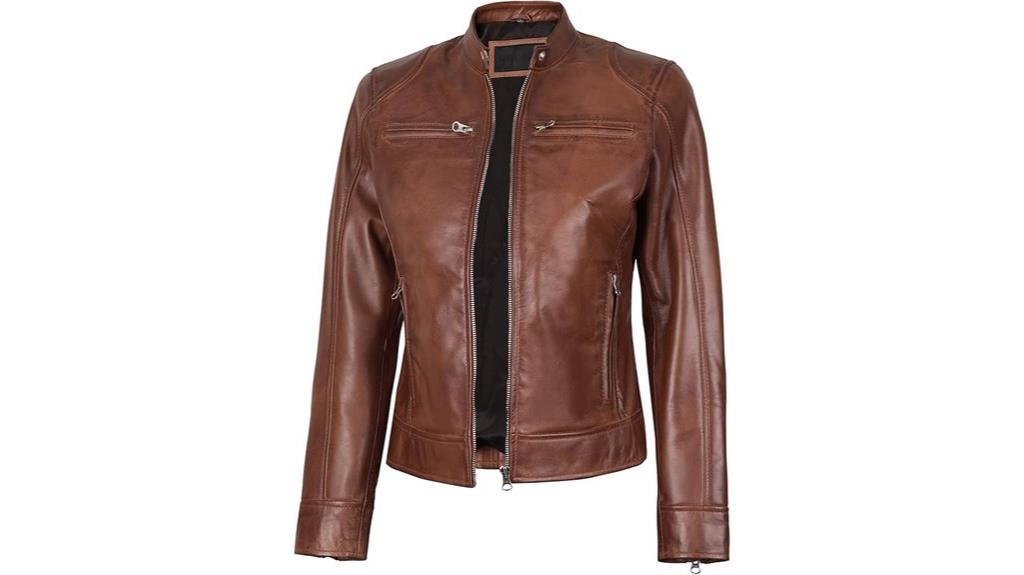 elegant genuine leather jacket