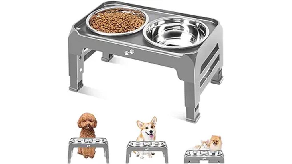elevated dog bowl stand