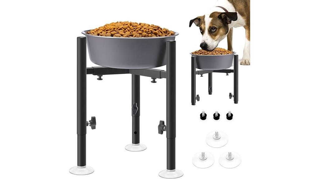 elevated dog bowl stand