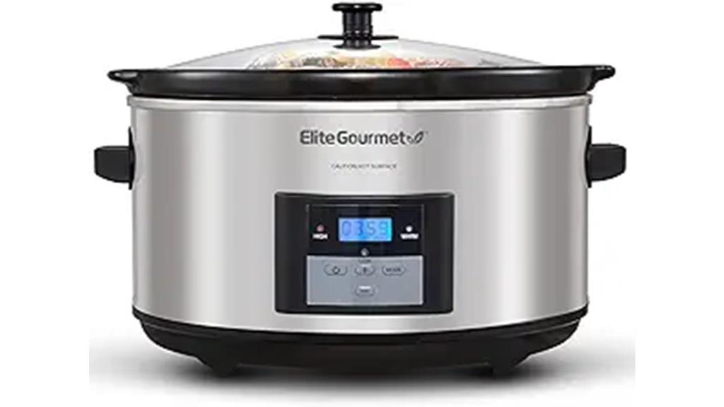 elite gourmet 8 5qt slow cooker