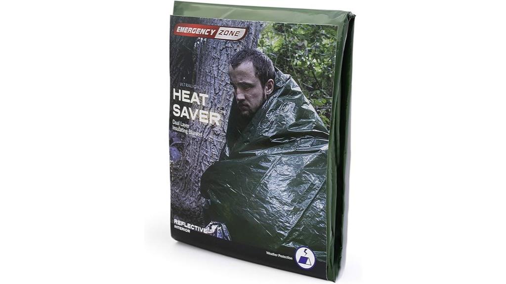 emergency heat reflective blanket
