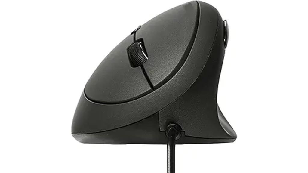 ergonomic wired optical mouse