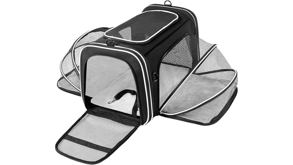 expandable mesh pet carrier