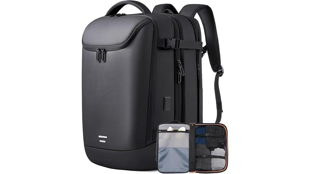 expandable travel backpack with usb