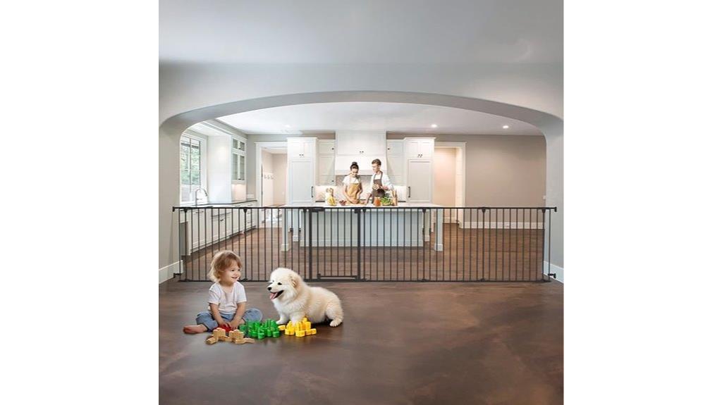 extra wide gate with auto close