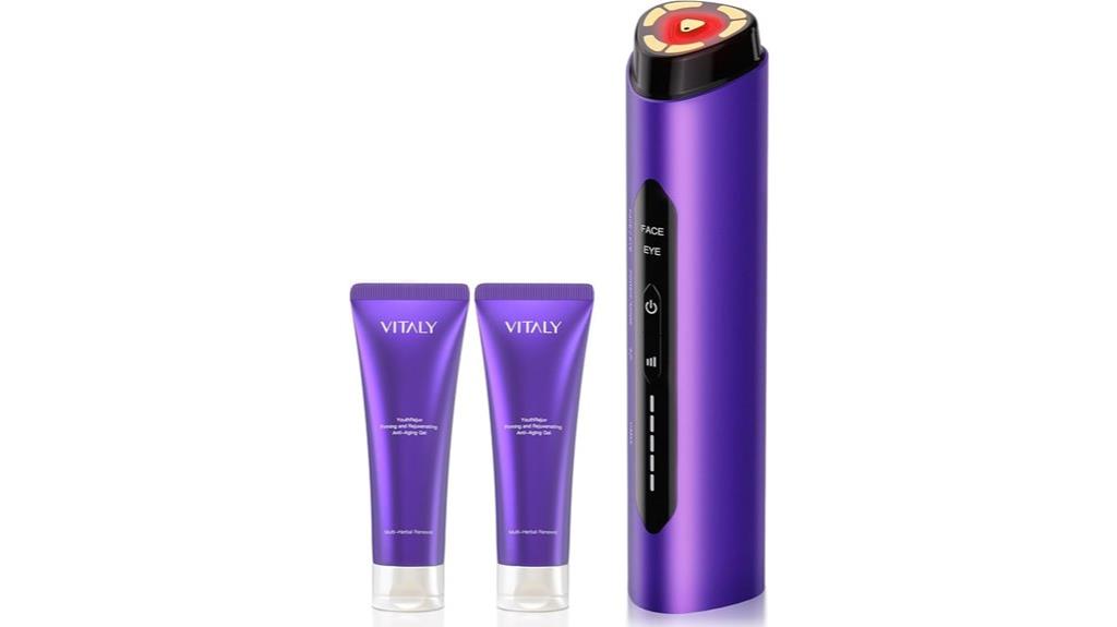 facial massager with light