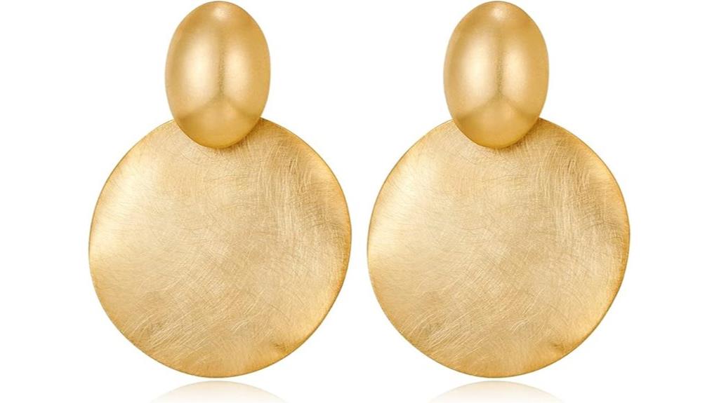 famarine big disc earrings